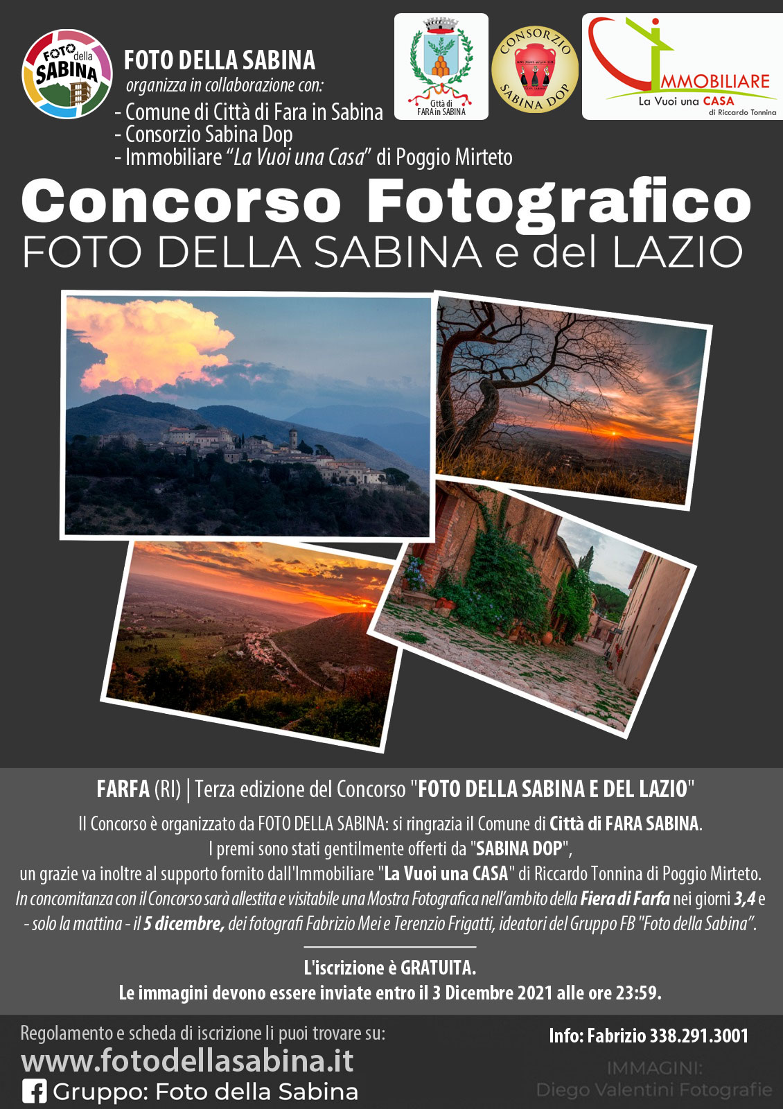 Locandina III Concorso Fotografico FOTO DELLA SABINA